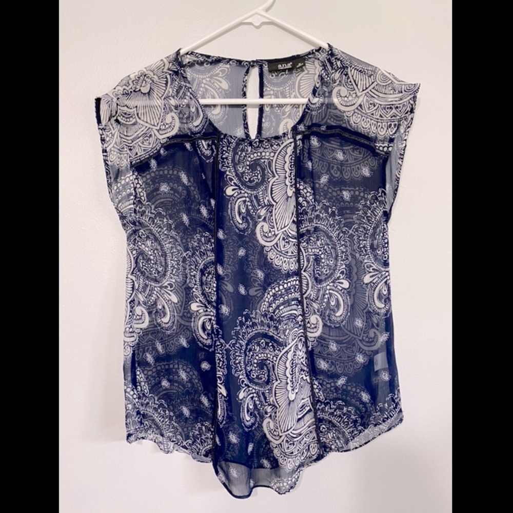 Paisley Navy Blouse